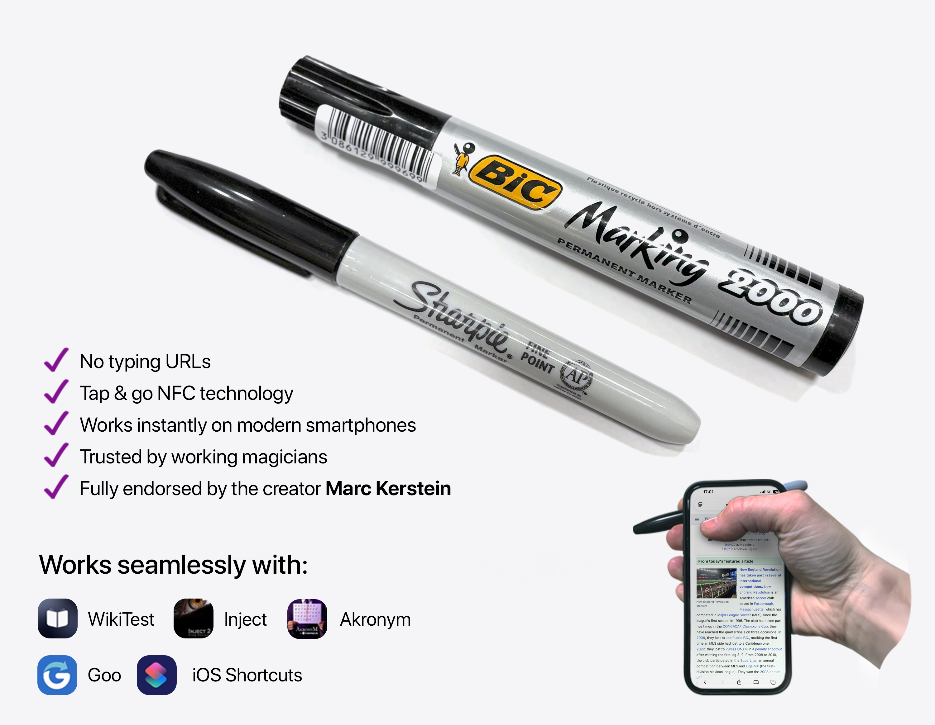 NFC Bundle (Sharpie Pro and Bic Marker)